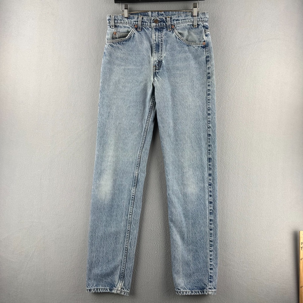 Vintage Levis Jeans Mens Fits 31x33 Orange Tab Denim 90s 505 Made in USA Faded